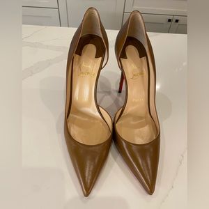 Christian Louboutin Iriza 100 Nappa Shiny - Brown pump - Size 8.5 (Gently used)